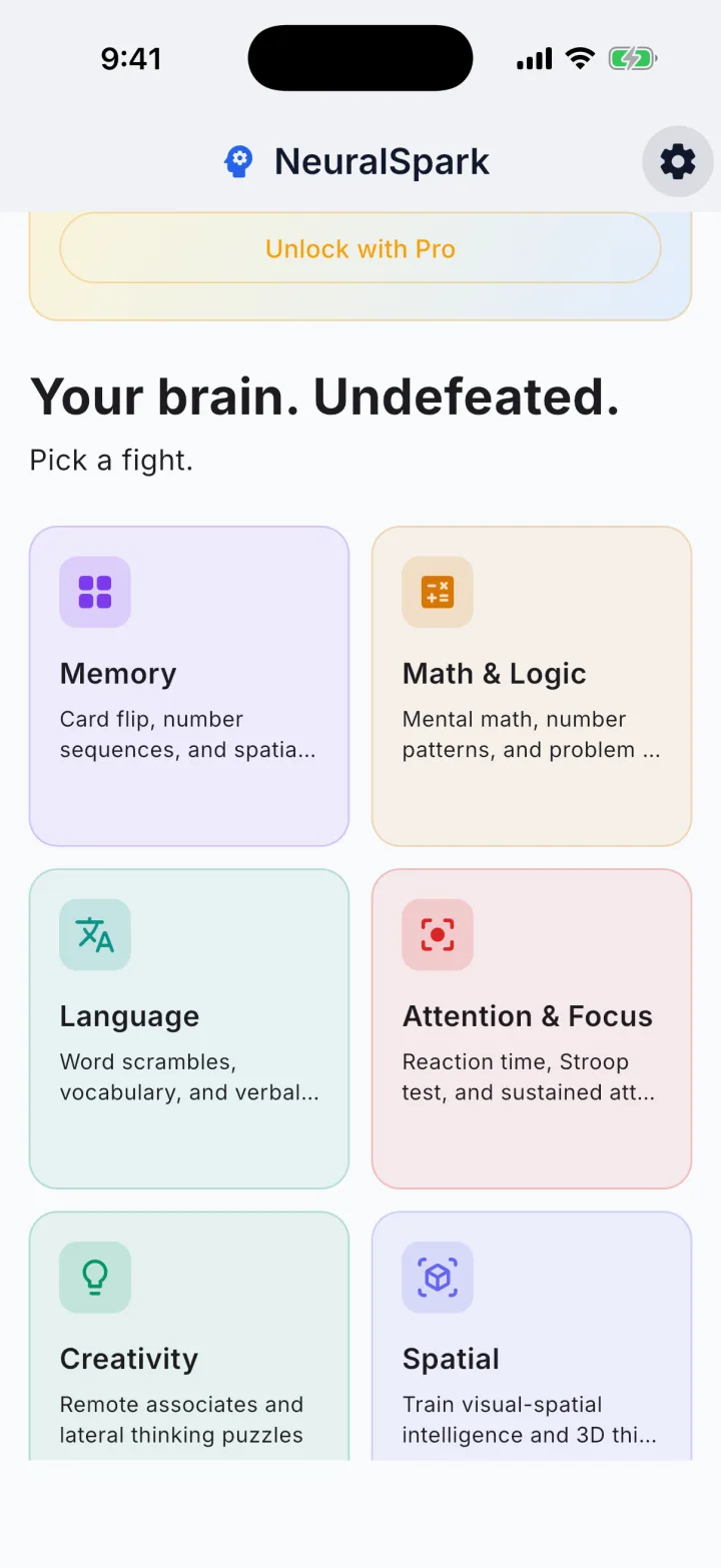 A NeuralSpark memory exercise in progress