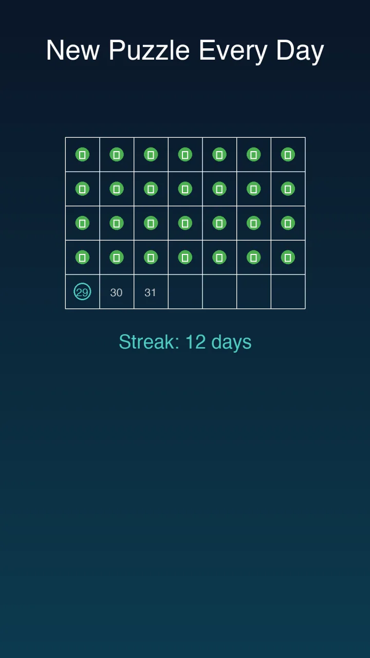 Sudoku daily challenge screen